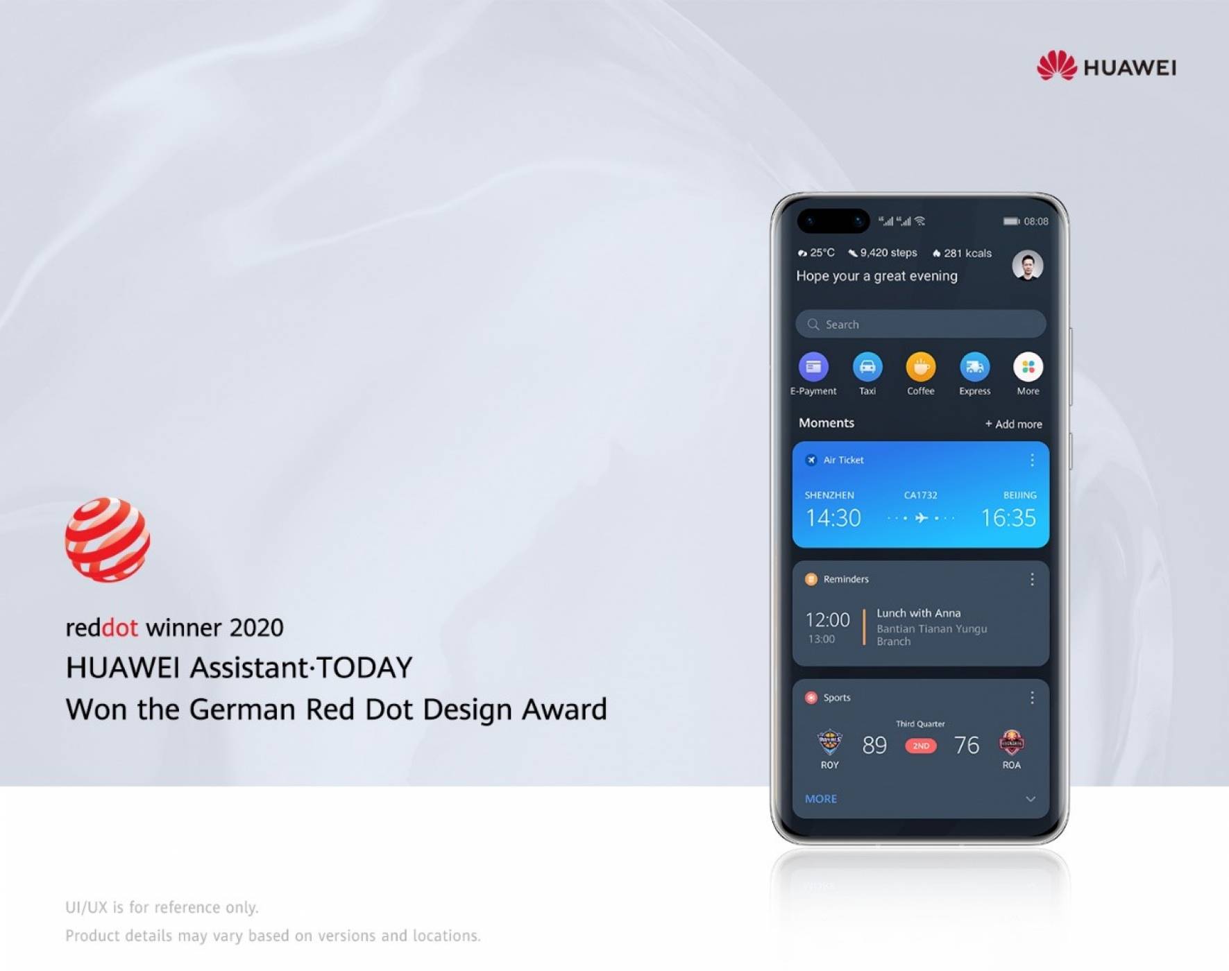 Huawei спечели престижната Red Dot награда за услугата Assistant - TODAY
