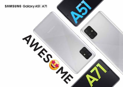 Samsung Galaxy A71 и A51 в специалния цвят Haze Crush Silver са тук