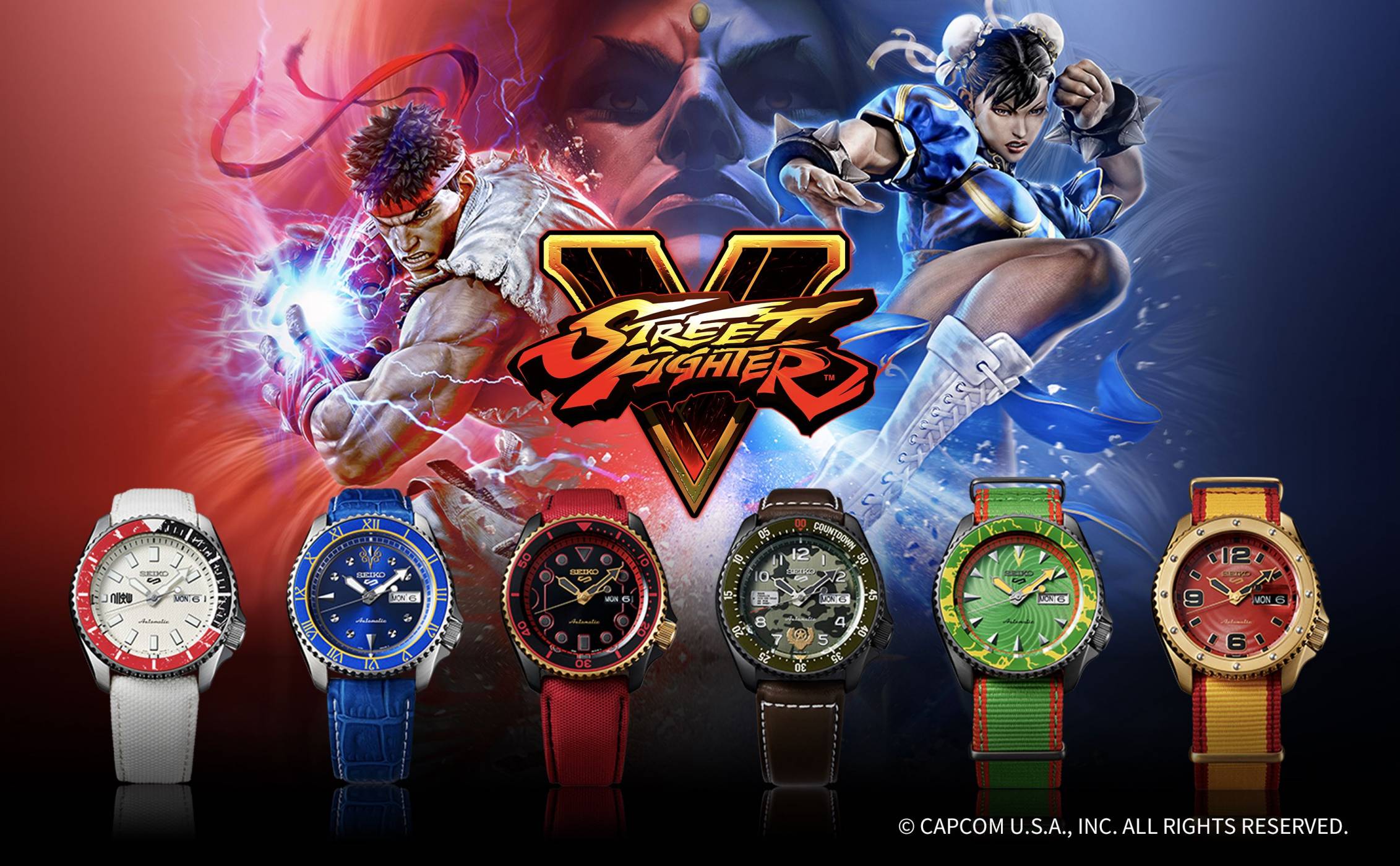 Seiko и Street Fighter показаха колекция часовници за фенове (СНИМКИ)