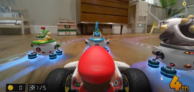 Оставете количките с дистанционно в миналото: картингът със Super Mario излита иззад дивана (ВИДЕО)