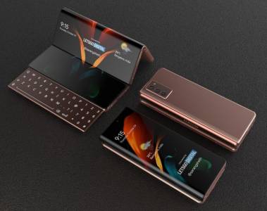 Samsung загатна за телефон с тройно сгъваем дисплей