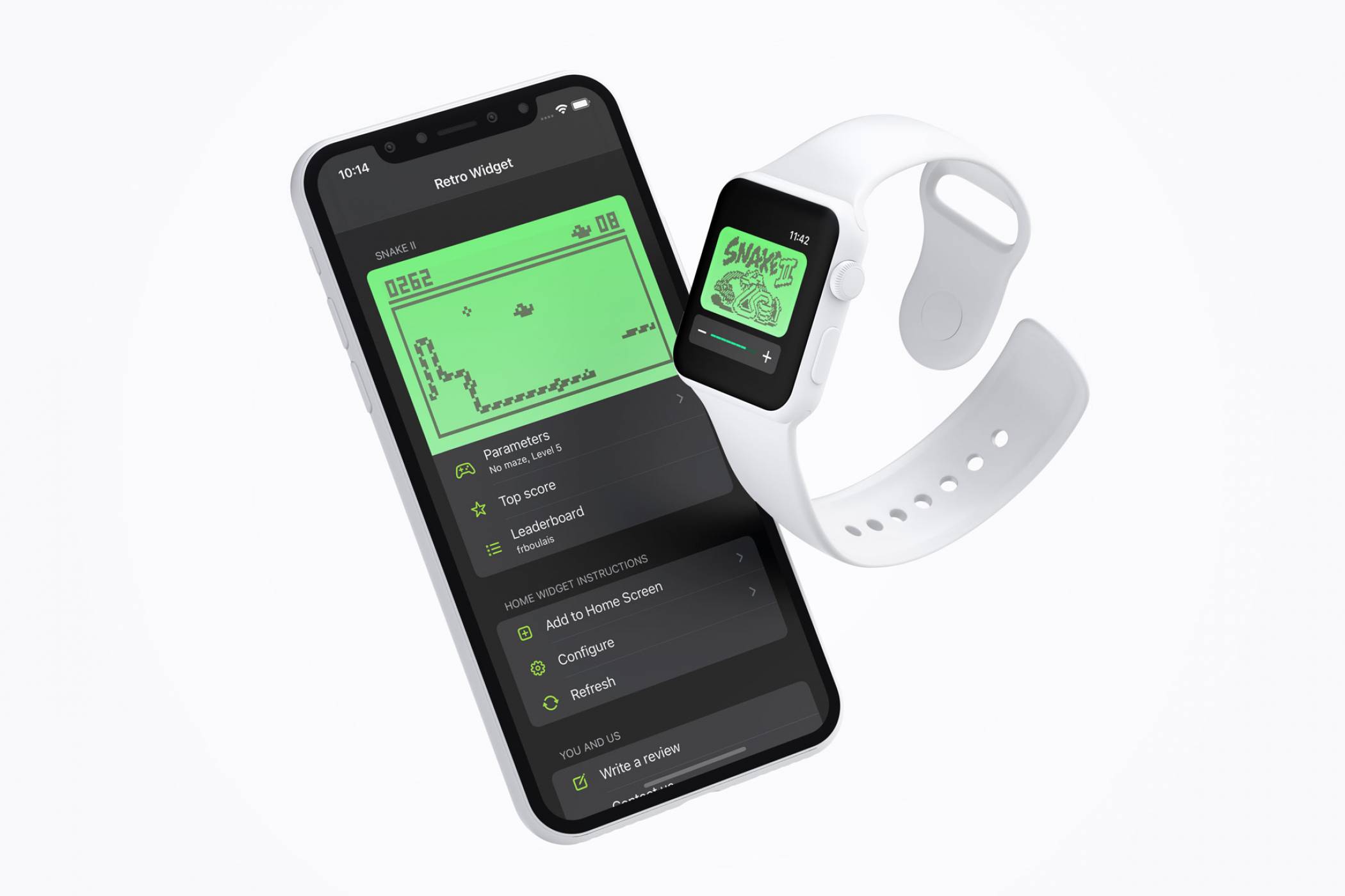 Играйте Snake на iPhone и iWatch