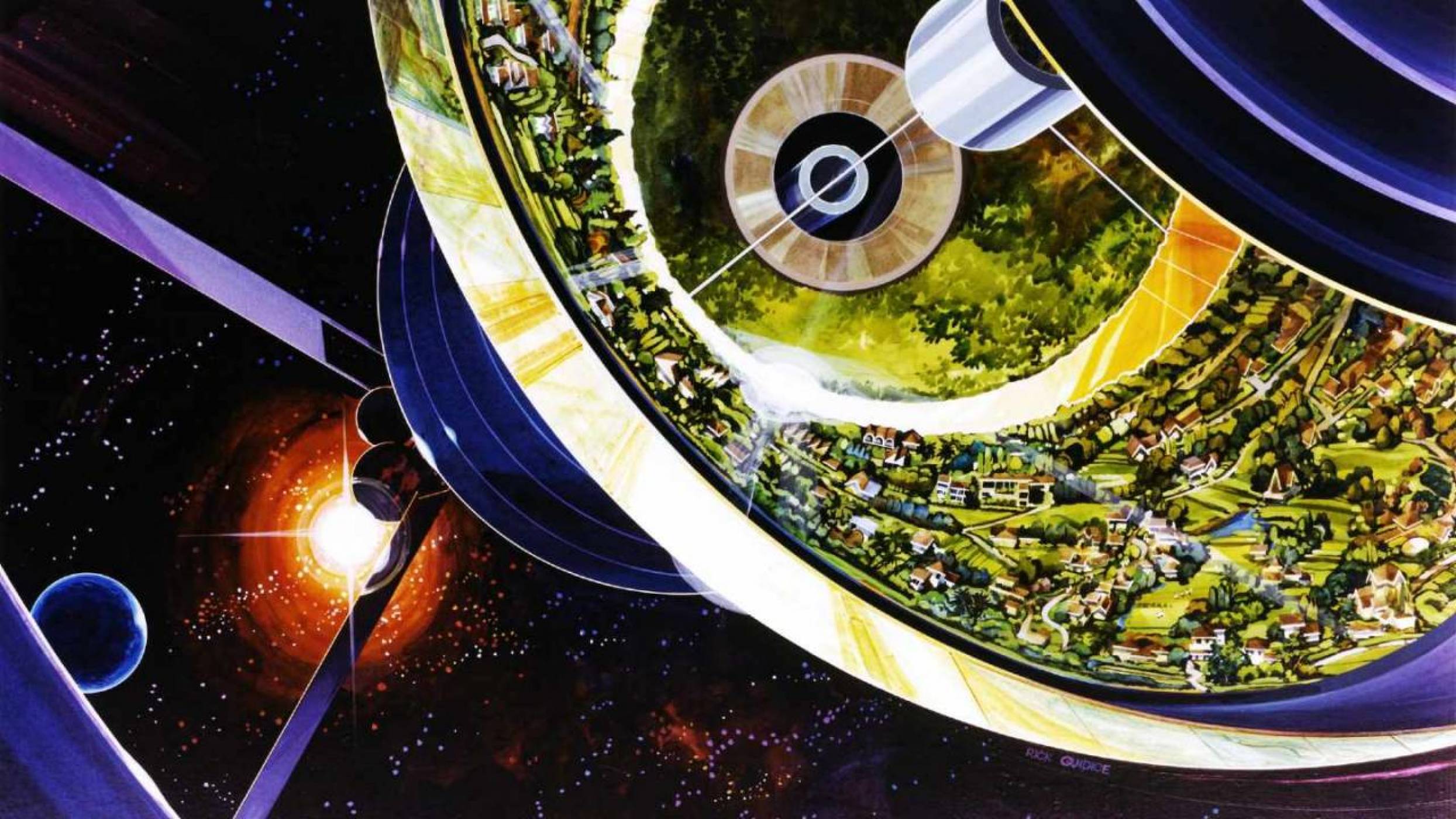Това е визията на NASA за живот в Космоса през 70-те 