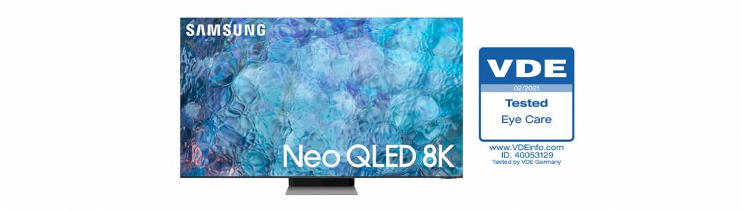 Телевизорите Neo QLED на Samsung получават първи в индустрията сертификат „Безопасност за зрението“ 