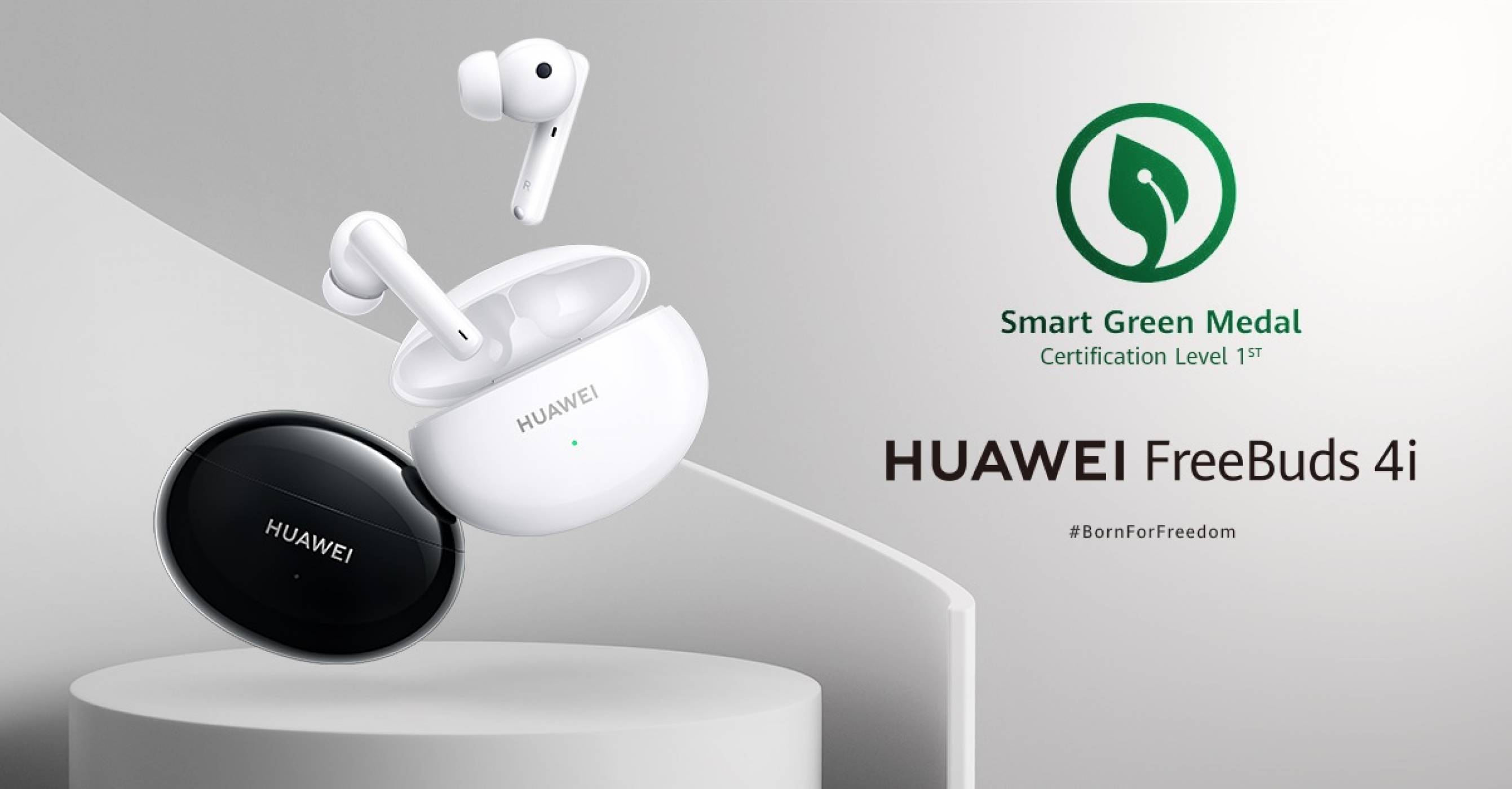 Слушалките Huawei FreeBuds 4i отличени с престижен зелен сертификат
