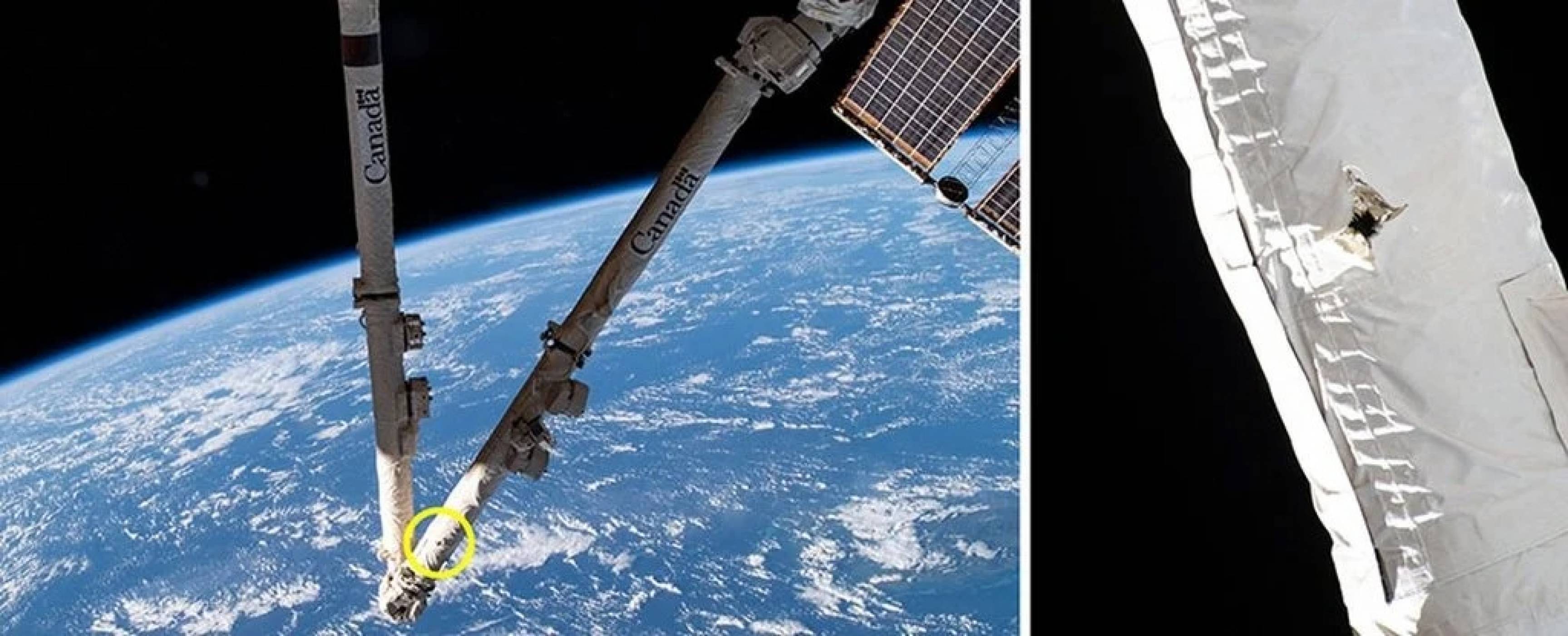 Космическите отломки удариха и повредиха Международната космическа станция