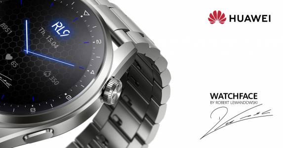 Серията HUAWEI Watch 3 идва с ексклузивен циферблат с подписа на Робърт Левандовски