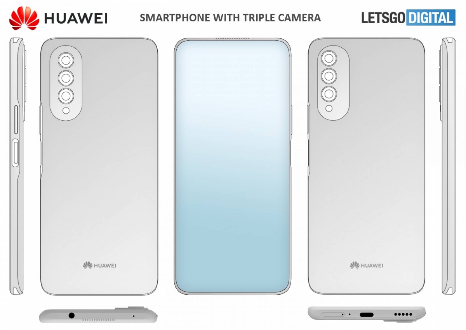 Huawei патентова вградена под дисплея селфи камера