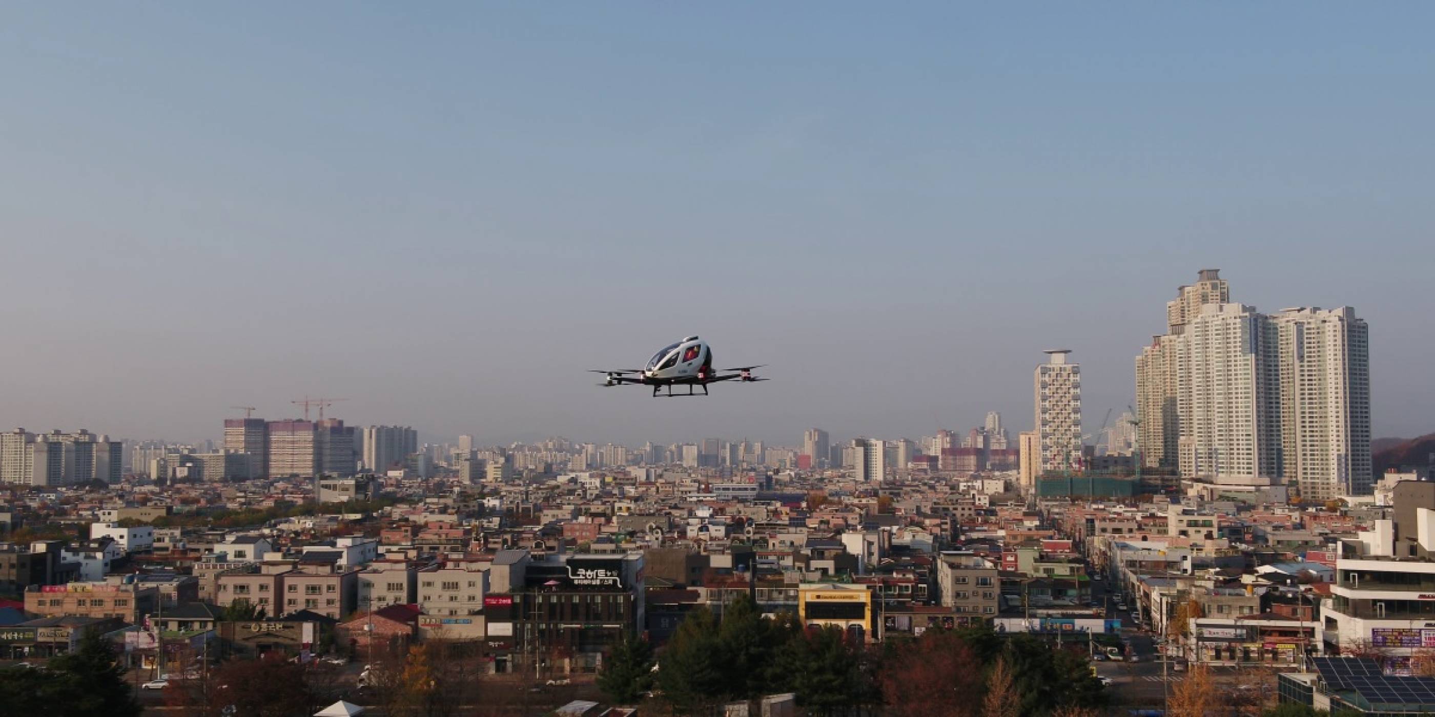 Летящите таксита в Южна Корея са съвсем близо до редовни полети над многомилионен Сеул
