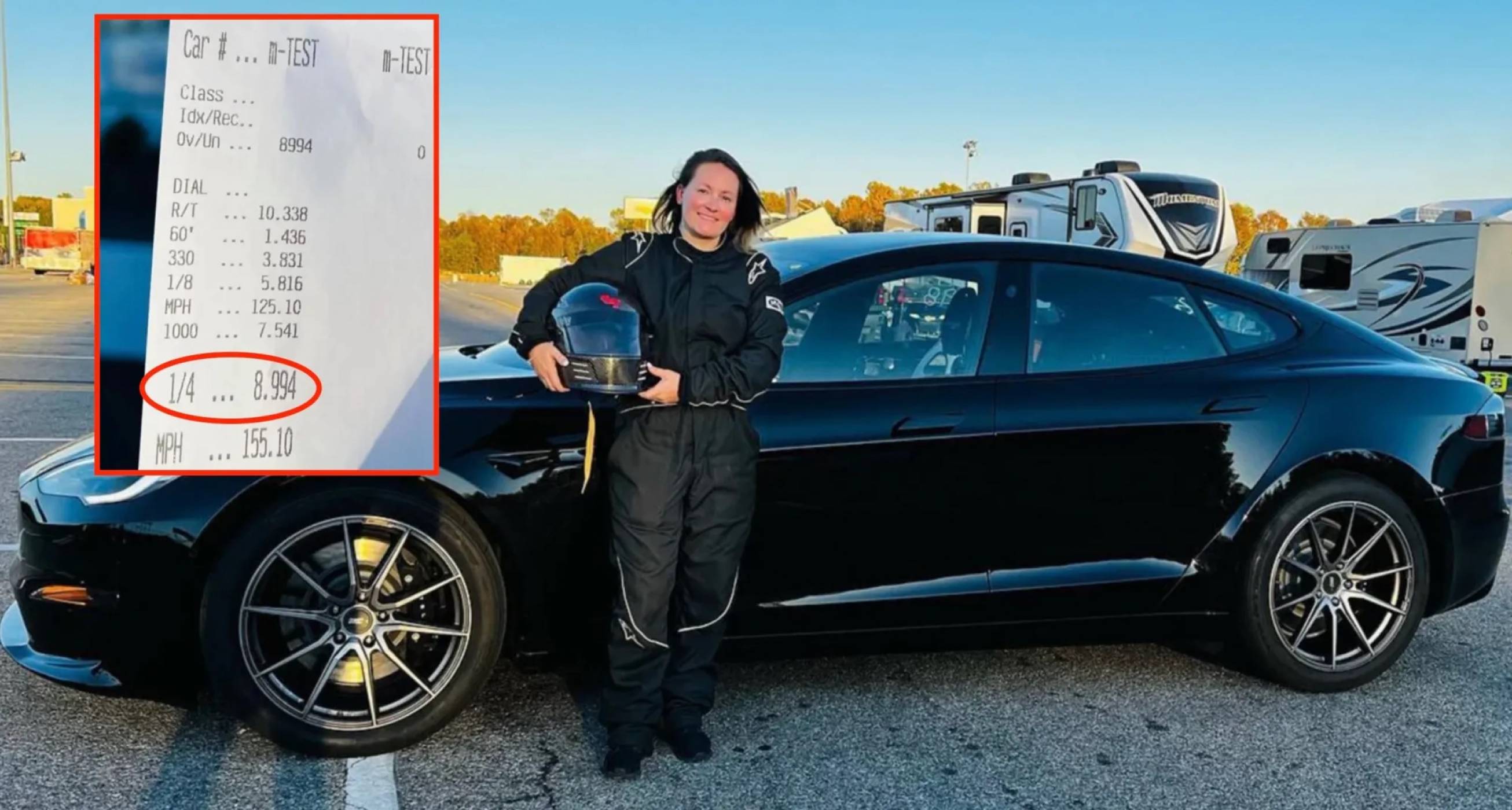Тesla Model S Plaid с рекорден пробег за марката на четвърт миля