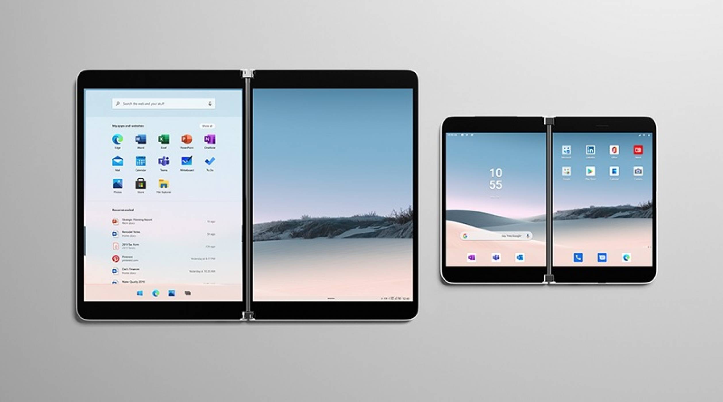 Бъдещите гъвкави телефони на Microsoft може да са с повече дисплеи 