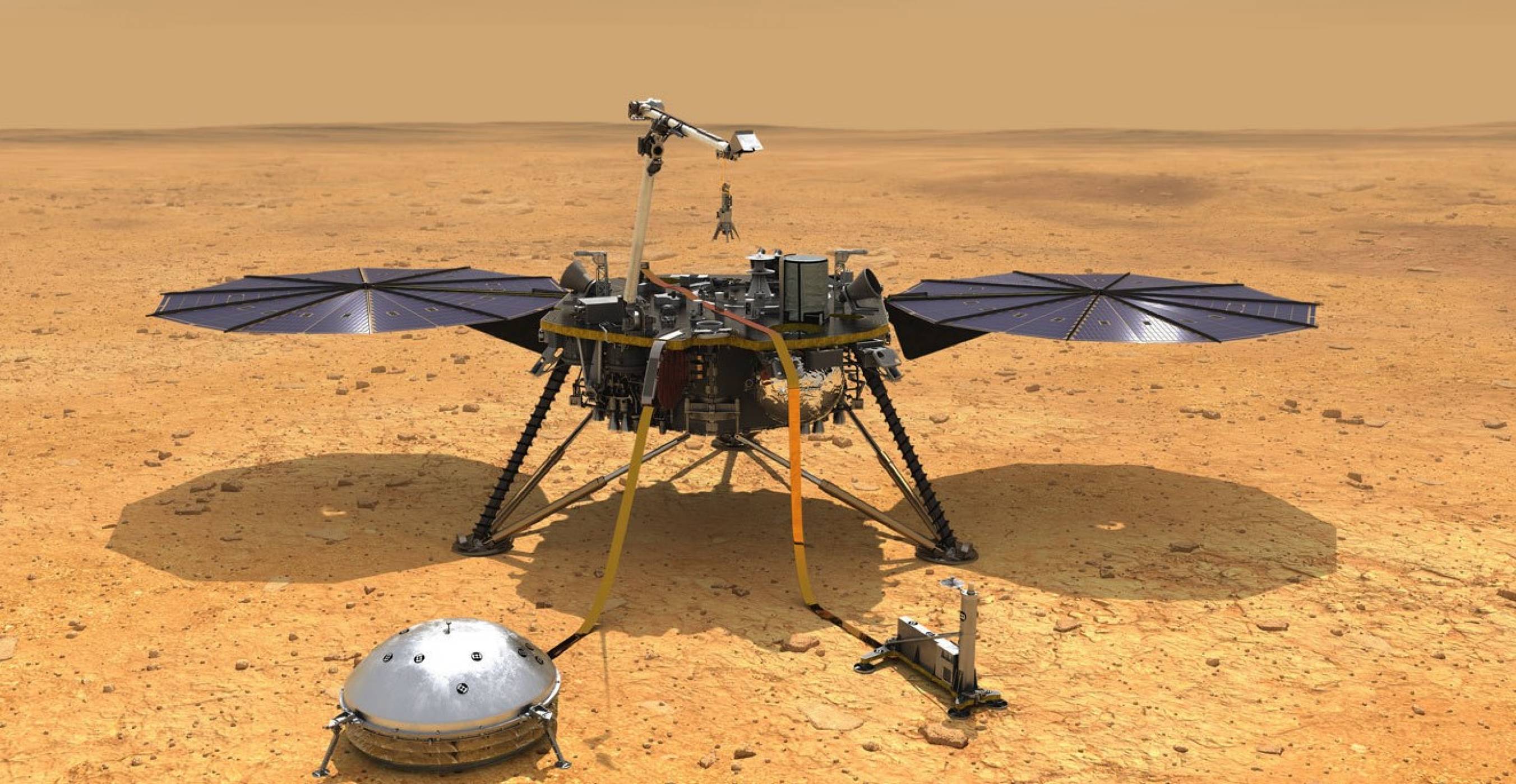 Космическият апарат InSight Mars на NASA може и да не оцелее след пясъчна буря