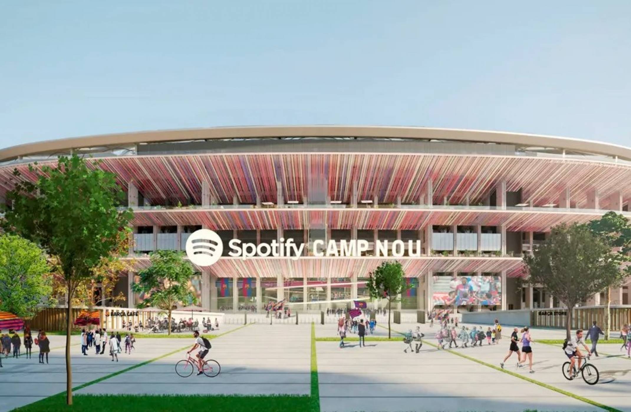 Spotify превзема иконичен стадион