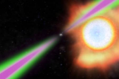 Неутронна звезда разкъса партньора си, за да стане най-тежката позната до момента
