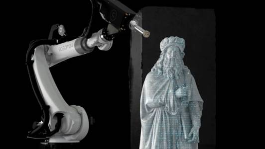 Живот по италиански: роботи ваят скулптури като Микеланджело (ВИДЕО)