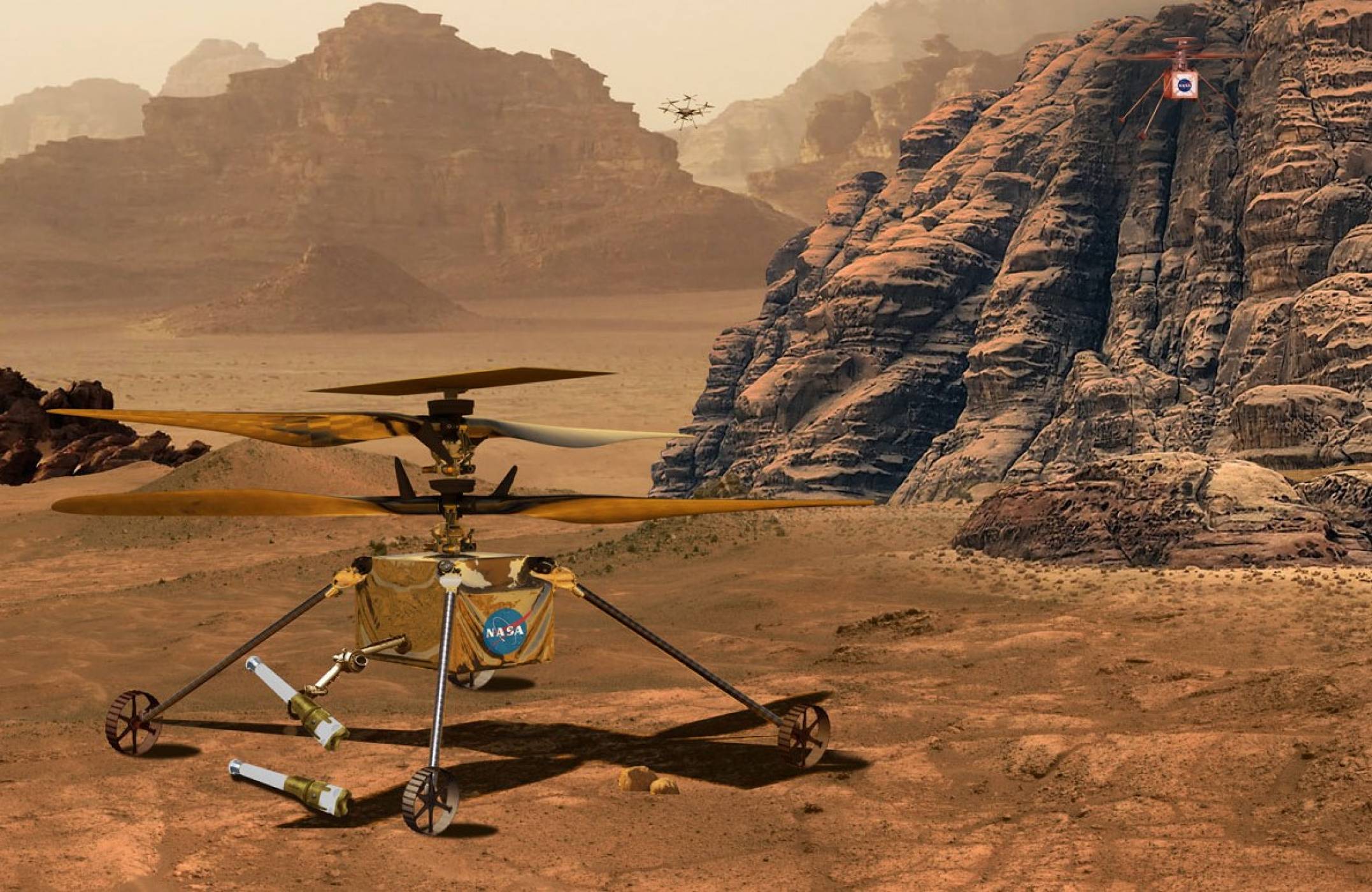 NASA отново се свърза с хеликоптера си на Марс