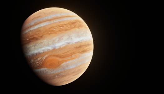 NASA сподели изображение на призрачно лице на Юпитер