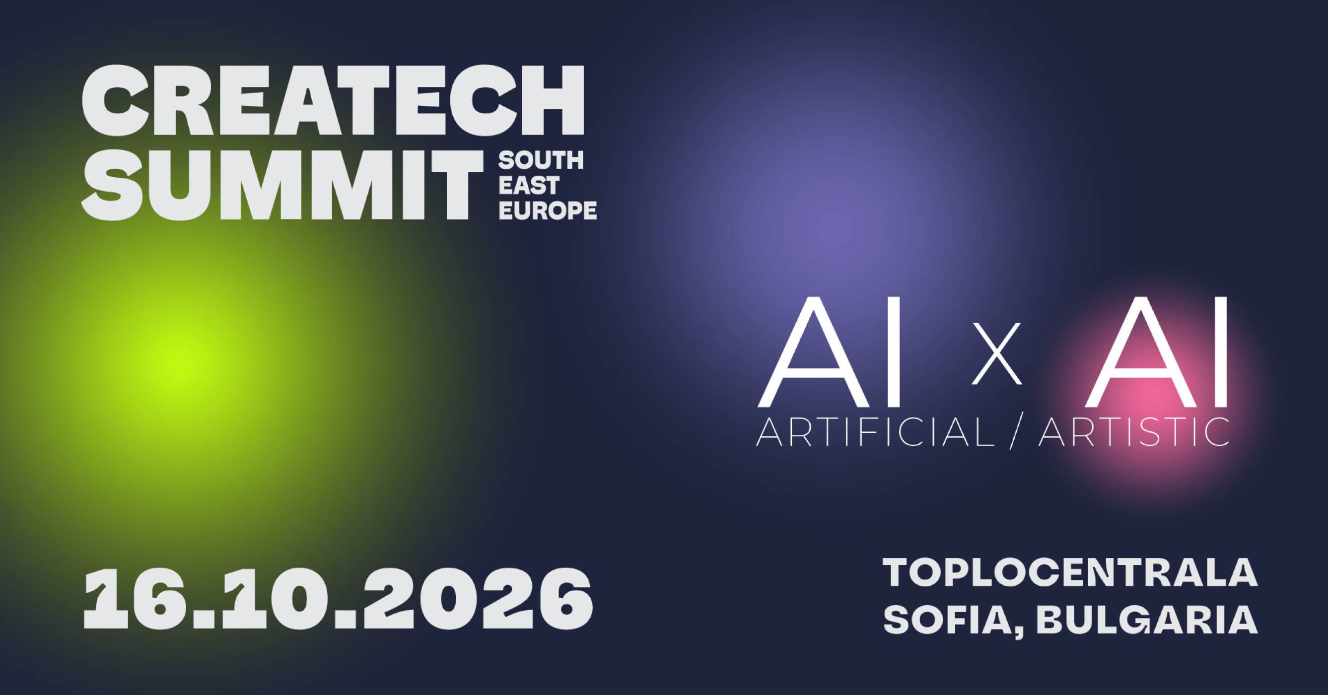 Креативността в ерата на AI е във фокуса на CreaTech Summit South-East Europe 2026