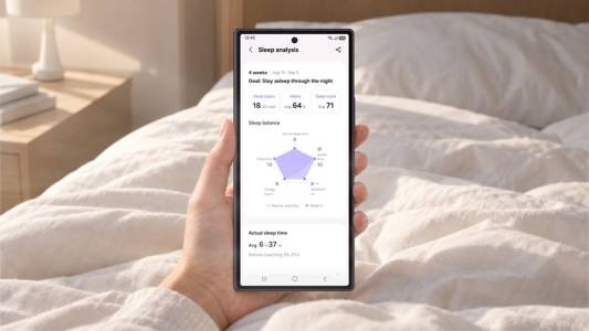 Samsung Health улеснява грижата за съня с персонализирани седмични съвети