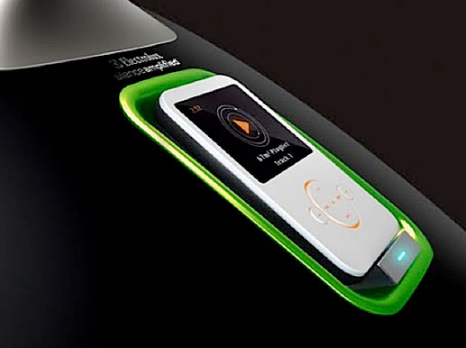 Музикална прахосмукачка от Electrolux с док за iPod