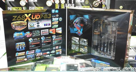 Дънна платка на Gigabyte с Z68 чипсет
