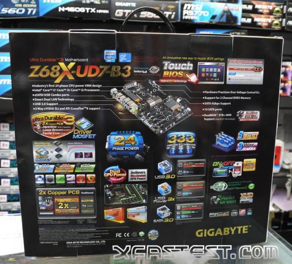 Дънна платка на Gigabyte с Z68 чипсет