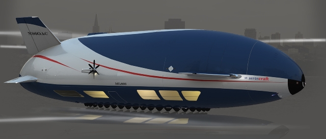 Дирижабълът на бъдещето Aeroscraft полетя 