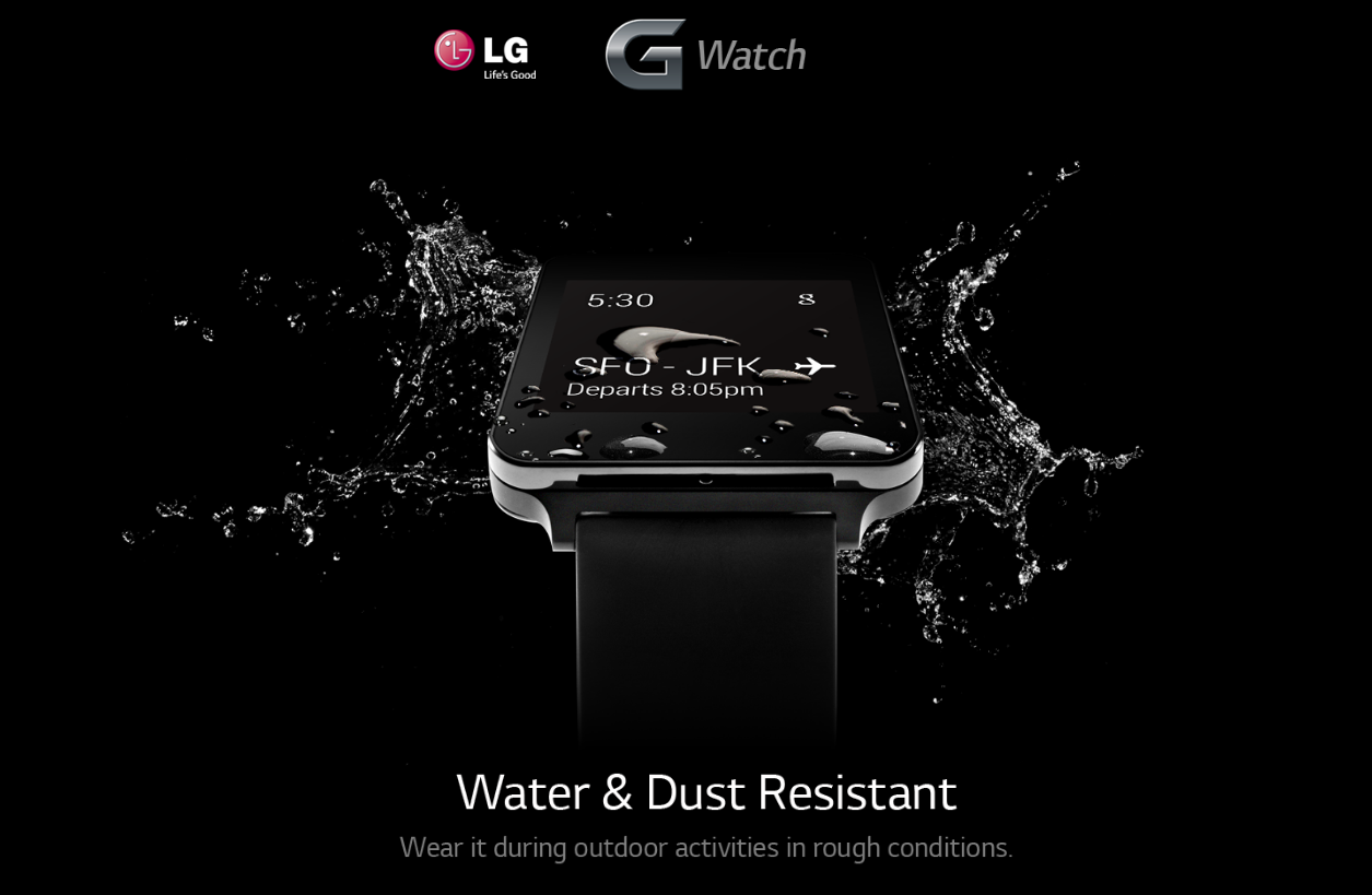 LG G Watch ще има винаги буден екран и ще бъде водо и прахо устойчив