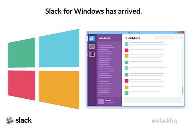 Slack получи официално Windows приложение