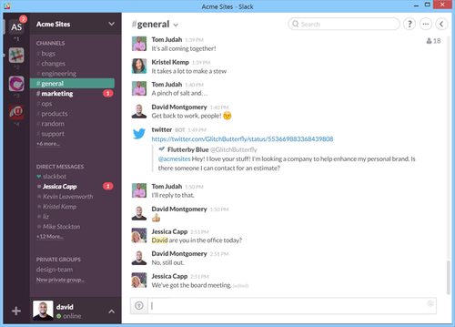 Slack получи официално Windows приложение