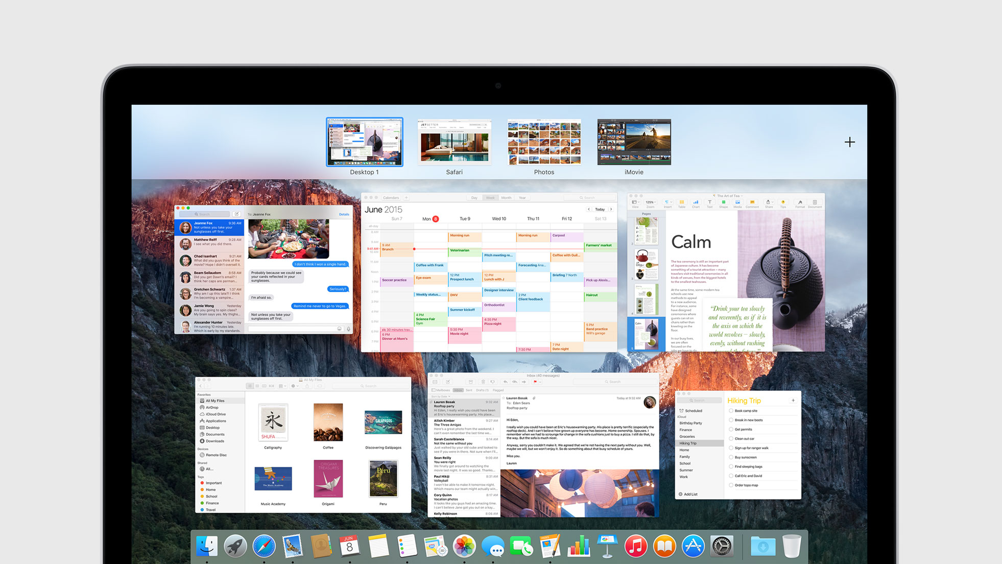 OS X 10.11 El Capitan носи малко нови функции, подобрява производителността