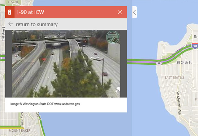 Bing Maps актуализация добавя функция за гледане на видео от трафик камери