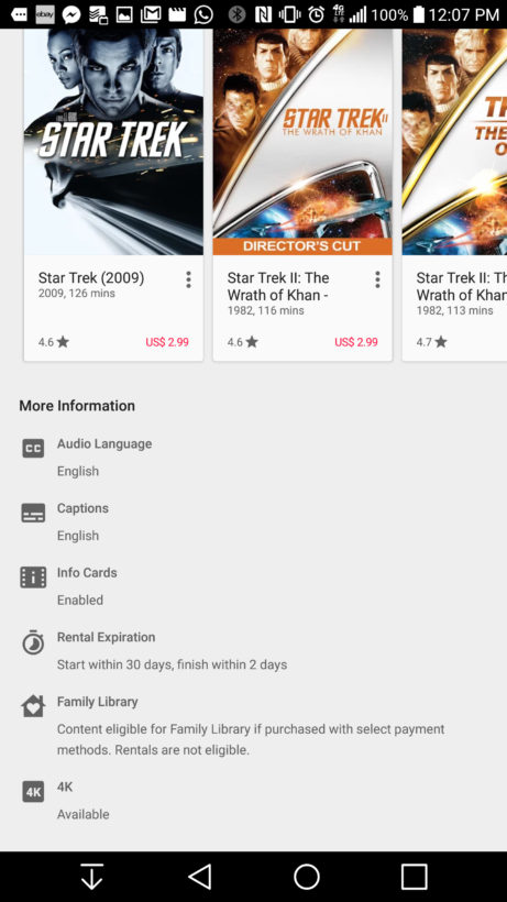 Google започна да предлага филми с 4K качество в Play Store