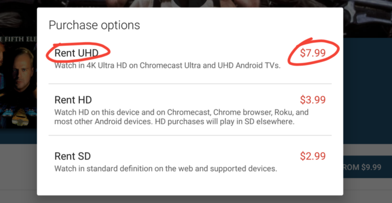 Google започна да предлага филми с 4K качество в Play Store